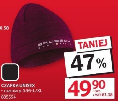 Czapka Unisex rozmiary: S/M-L/XL promocja w Selgros