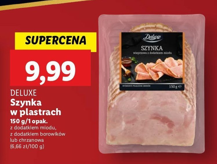 Szynka wieprzowa z chrzanem Deluxe promocja