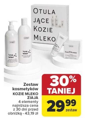 Zestaw kosmetyków Kozie Mleko, 4 elementy promocja w Carrefour