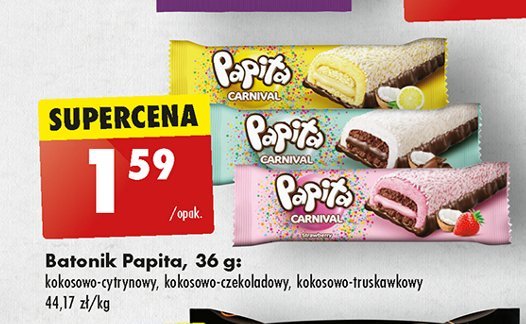 Baton truskawka Papita promocja