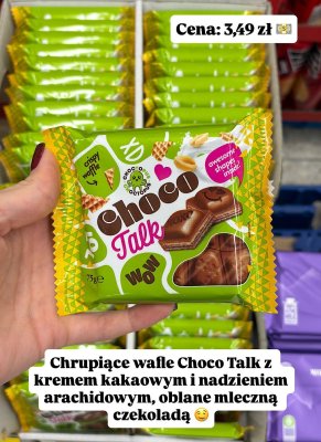 Wafle z kremem kakaowym i nadzieniem arachidowym  promocja w Intermarche