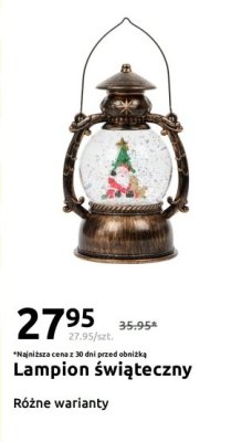 Lampion świąteczny promocja w Action