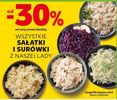Sałatki, surówki wszystkie rodzaje od -30% promocja w Kaufland
