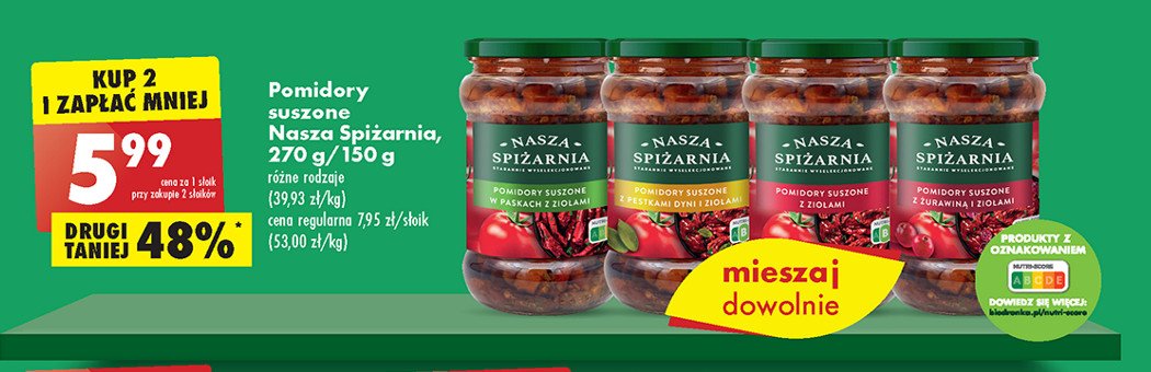 Pomidory suszone z zio艂ami Nasza spi偶arnia promocja