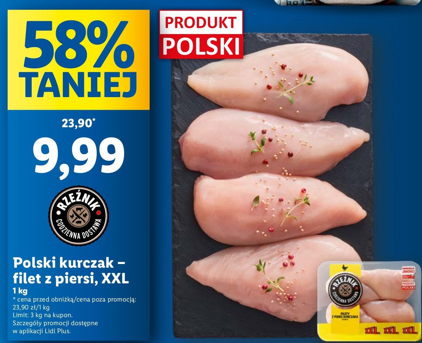 Filet z piersi kurczaka Rzeźnik codzienna dostawa promocja w Lidl