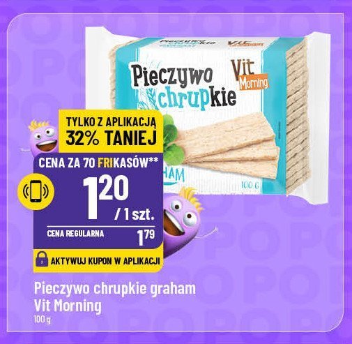 Pieczywo chrupkie graham Vit morning promocja