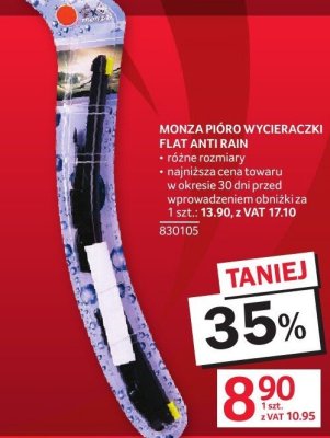 Wycieraczka Monza Pioro Flat Anti Rain promocja w Selgros