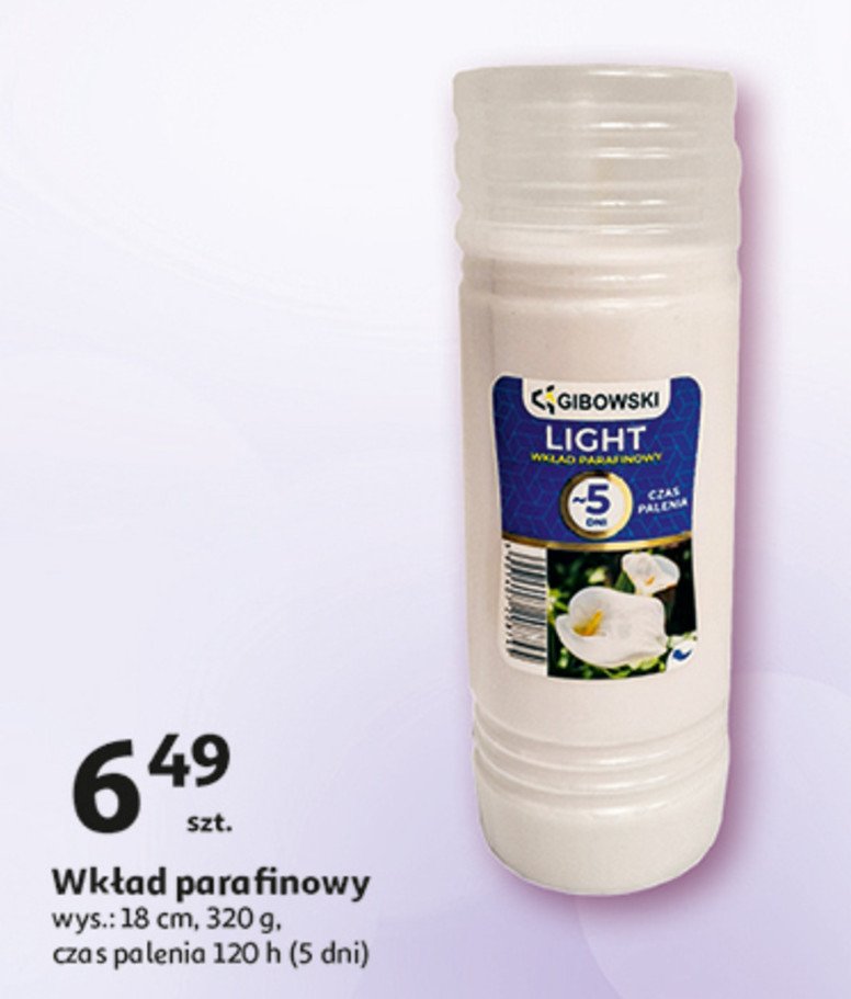 Wk艂ad parafinowy 5 dni Firma gibowski promocja
