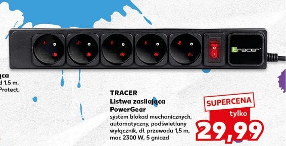 Listwa power gear 1.5 m Tracer promocja