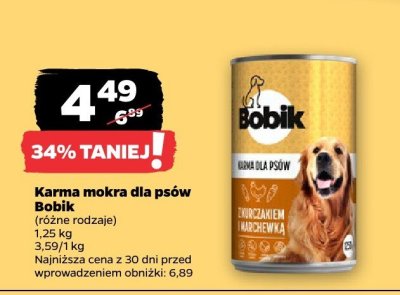 Karma mokra dla psów różne rodzaje promocja w Netto