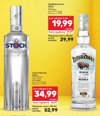 Wódka Żubrówka Biała 0,5l promocja w Kaufland