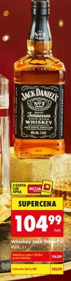 Whiskey Jack Daniels 40%, 1l promocja w Biedronka