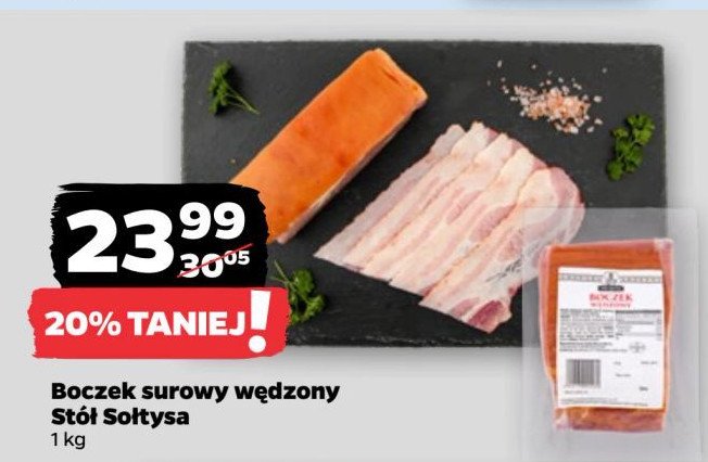 Boczek wędzony surowy Stół sołtysa promocja