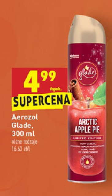 Odświeżacz arctic apple pie Glade by brise promocja