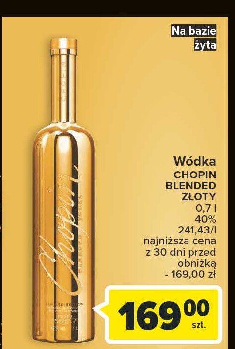 Wódka Chopin blended gold promocja