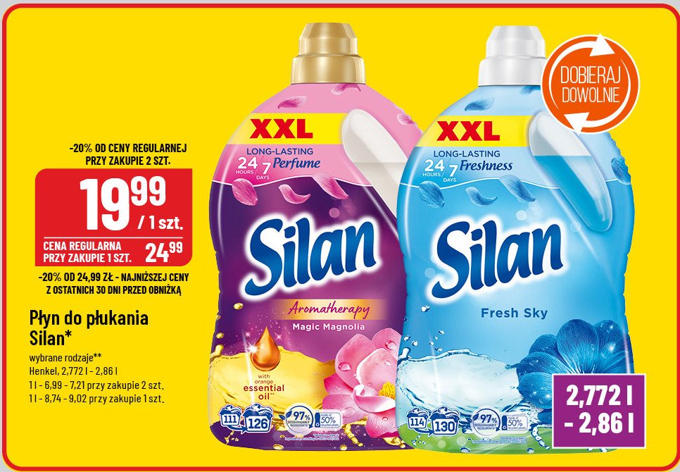 Płyn do płukania magic magnolia Silan aromatherapy promocja w POLOmarket