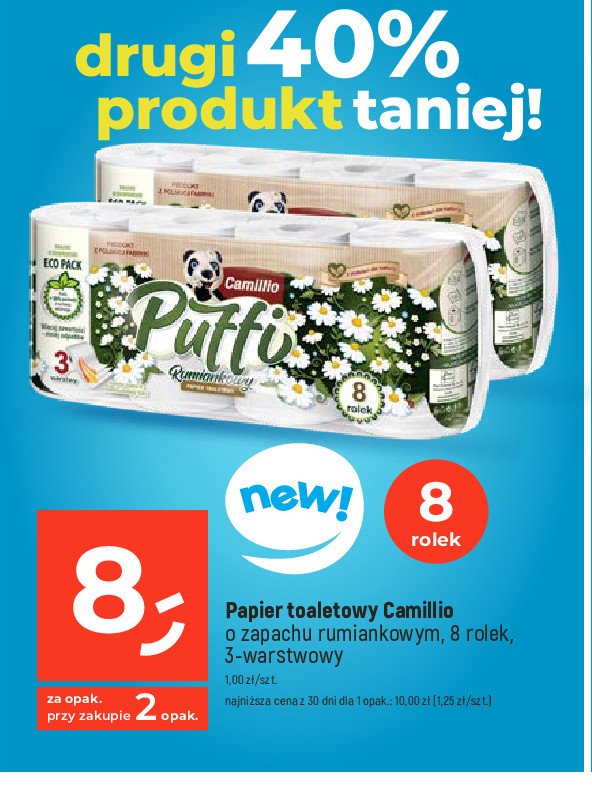 Papier toaletowy camillio Puffi promocja