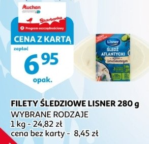 Śledź atlantycki w sosie śmietanowym Lisner promocja