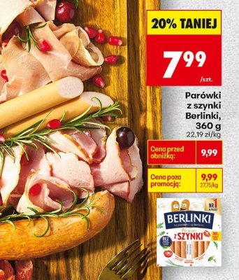 Parówki z szynki promocja w Biedronka