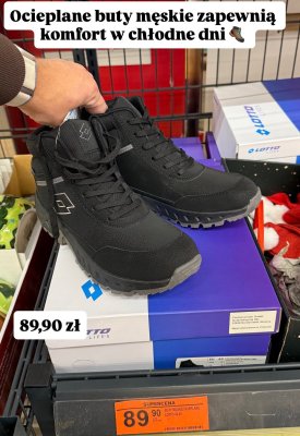 Buty męskie ocieplane  promocja w Biedronka