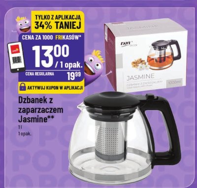 Dzbanek z zaparzaczem Jasmine promocja w POLOmarket