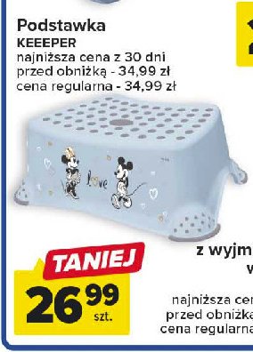 Podest dzieci臋cy myszka mickey i minnie jasnoniebieski Keeeper promocja