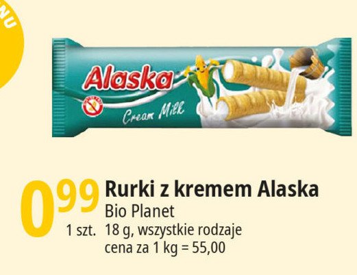 Rurki kukurydziane z nadzieniem mlecznym ALASKA AGD promocja
