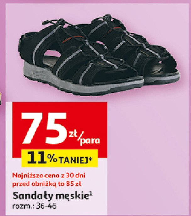 Sandały męskie promocja w Auchan