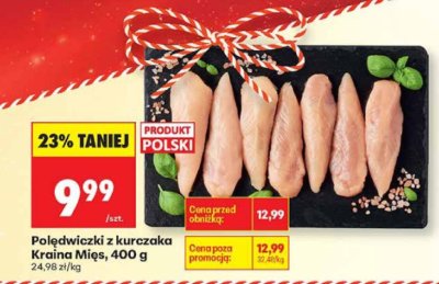 Polędwiczki z kurczaka Kraina Mięs, 400 g promocja w Biedronka