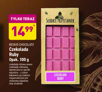Czekolada ruby Beskid chocolate / s艂odki przystanek promocja