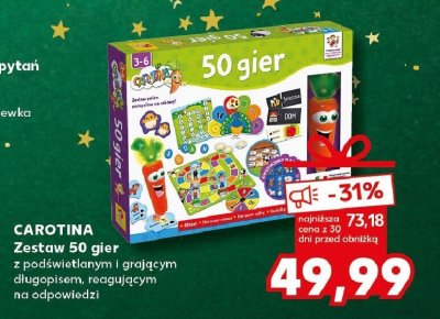 Zestaw 50 gier CAROTINA promocja w Kaufland