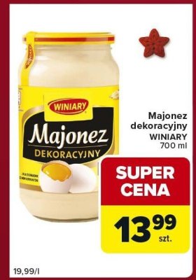 Majonez dekoracyjny WINIARY promocja w Carrefour Express