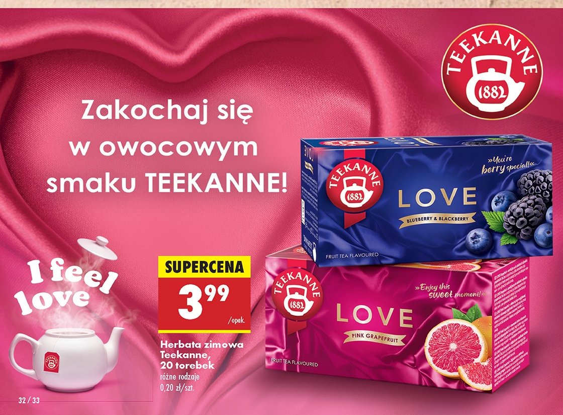 Herbata blueberry & blackberry Teekanne love promocja