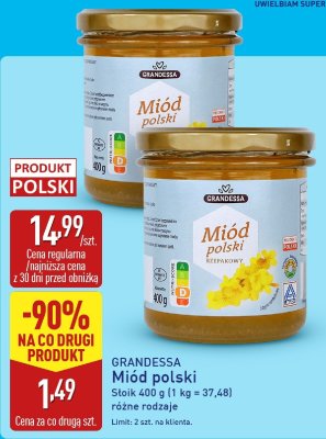 Miód polski różne rodzaje promocja w Aldi
