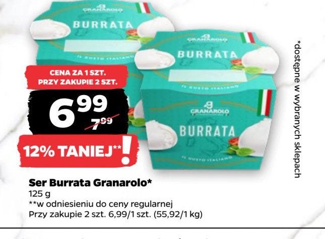 Ser burrata GRANAROLO promocja