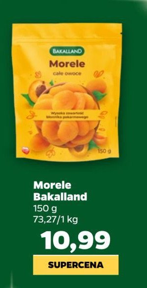 Morele suszone Bakalland promocja w Netto