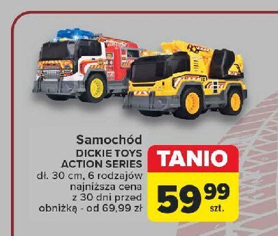 Samochód action series - dźwig Dickie toys promocja