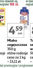 Mleko zagęszczone Mlekovita wypasione promocja