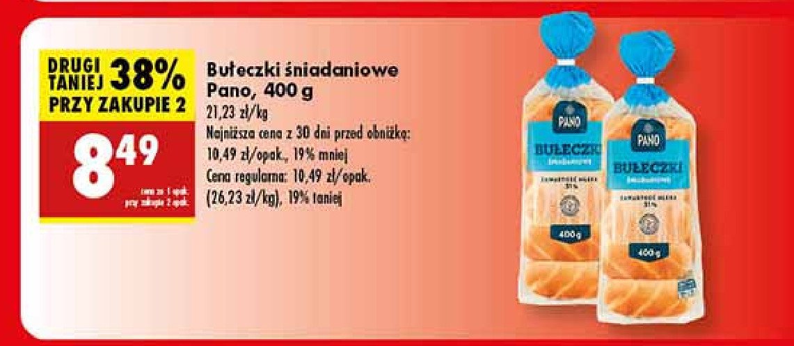 Bułeczki śniadaniowe Pano promocja
