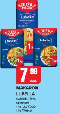 Makaron Lubella Spaghetti promocja w Chorten