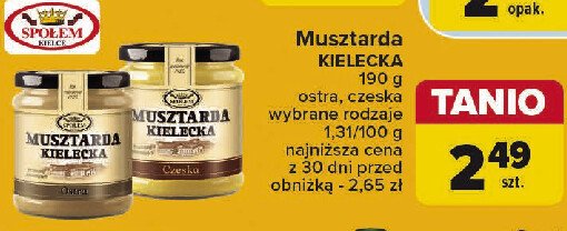 Musztarda kielecka czeska Społem kielce promocja