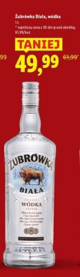 Wódka Żubrówka Biała promocja w Lidl