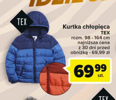 Kurtka ch艂opi臋ca Tex promocja