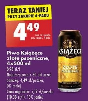 Piwo Książęce złote pszeniczne promocja