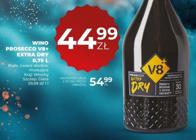 Wino Prosecco V8+ Extra Dry 0,75 L promocja w Duży Ben