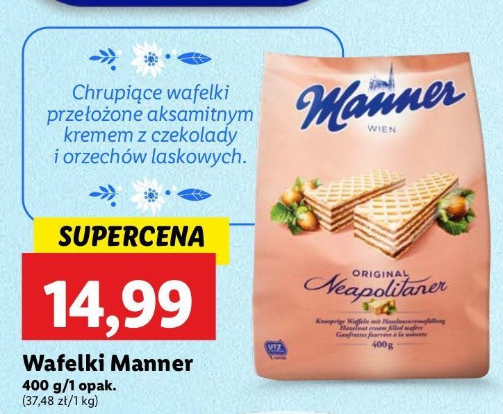 Wafle neapolitańskie Manner promocja