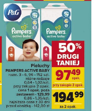 Pieluchy 3 Pampers promocja
