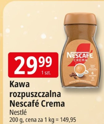 Kawa rozpuszczalna Nescafé Crema Nestlé promocja w Leclerc