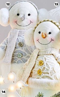 Dekoracja bałwanek w nausznikach promocja w Netto