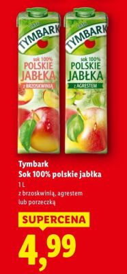 Sok 100% polskie jabłka z porzeczką promocja w Lidl